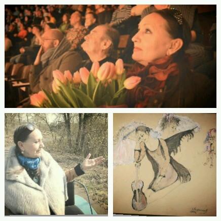 Вижу себя на картине - просторе из летних лугов...